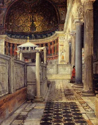 Interior da Igreja de San Clemente, Roman